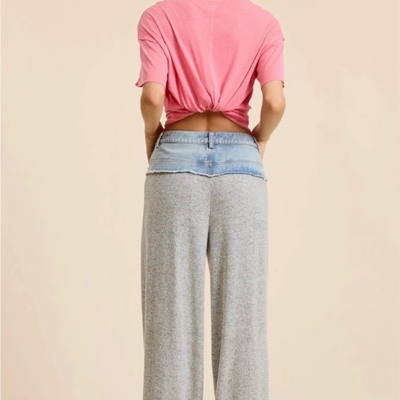 NWT MIXED FEELINGS DENIM BAND SWEATPANTS, VARIOUS SIZES - Picture 8 of 8